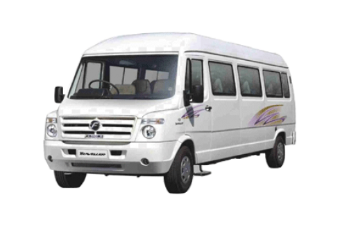 9 Seater Luxury 1×1 Tempo Traveller with Sofa Seat and Bad